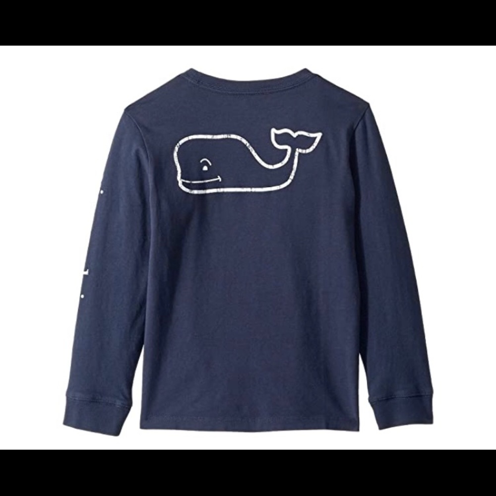 Boys vineyard vines blue long sleeve